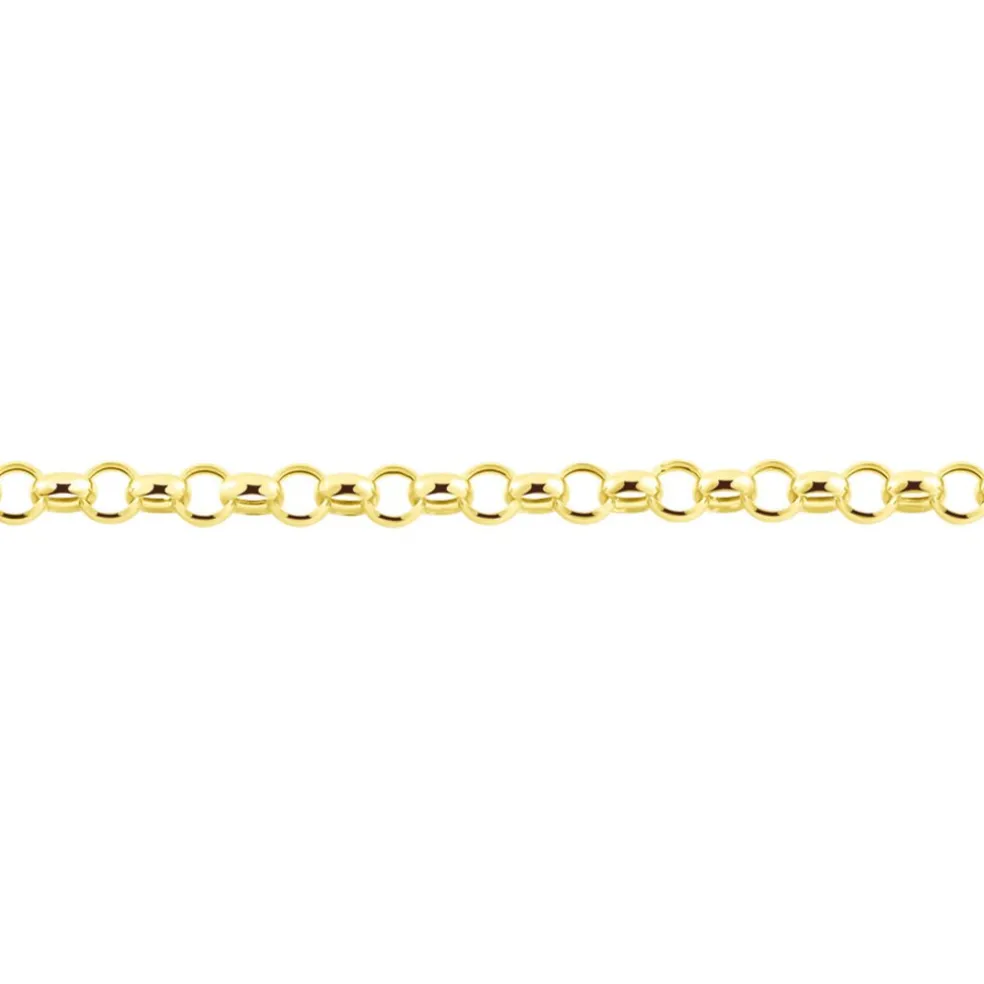Bracelet Elviaae Maille Jaseron Or Jaune
