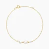 Bracelet Elysia Or Jaune Perle De Culture Oxyde De Zirconium