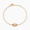 Bracelet Embrasement Plaqué Or Jaune Oxyde De Zirconium