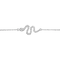 Bracelet Eponine Argent Blanc Oxyde De Zirconium