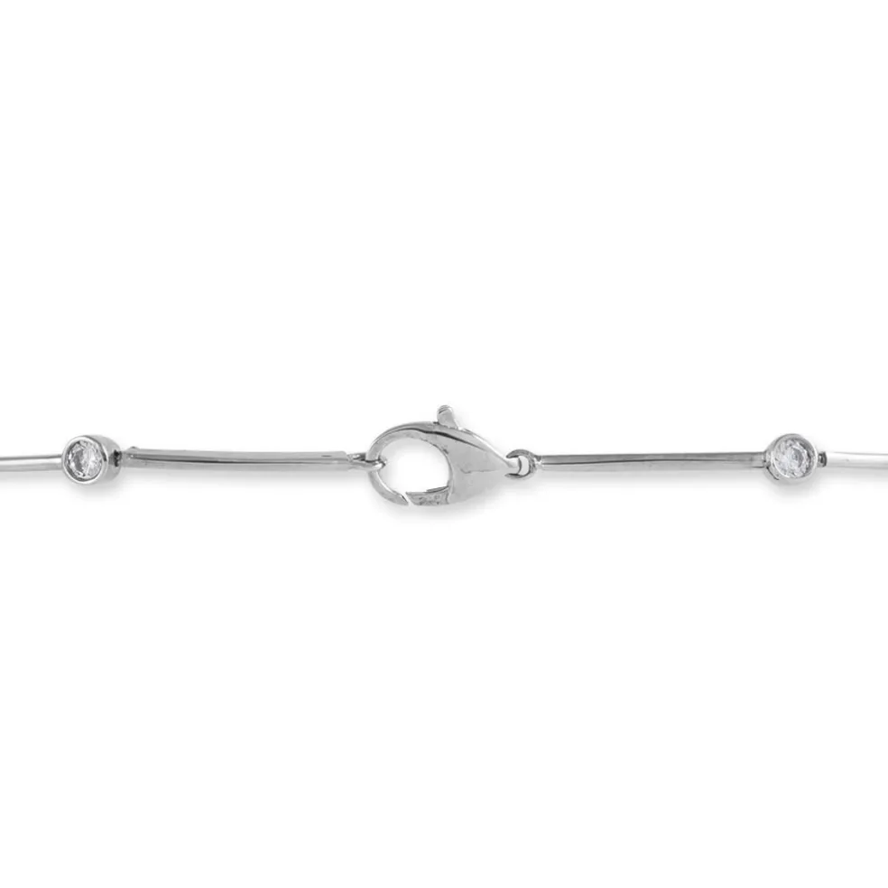Bracelet Eshan Argent Blanc Oxyde De Zirconium