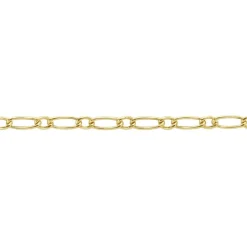 Bracelet Esma Maille Alternee 1/3 Or Jaune