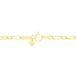 Bracelet Esma Maille Alternee 1/3 Or Jaune
