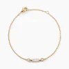 Bracelet Estela Plaque Or Jaune Oxyde De Zirconium