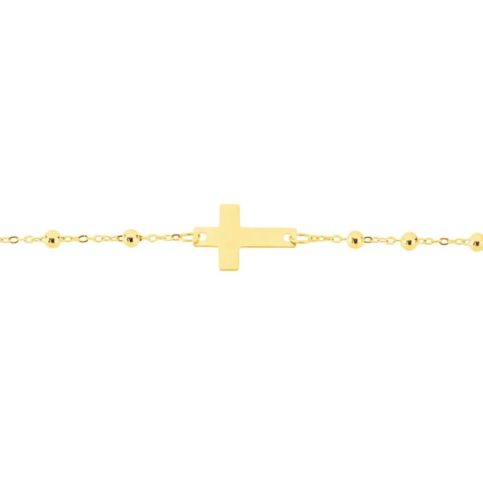 Bracelet Evelina Maille Boule Or Jaune