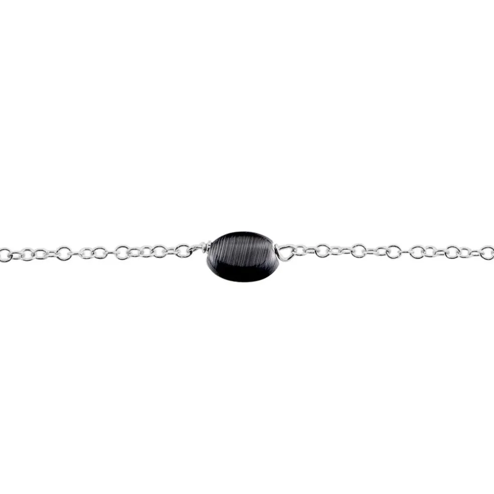 Bracelet Evren Argent Blanc Pierre De Synthese
