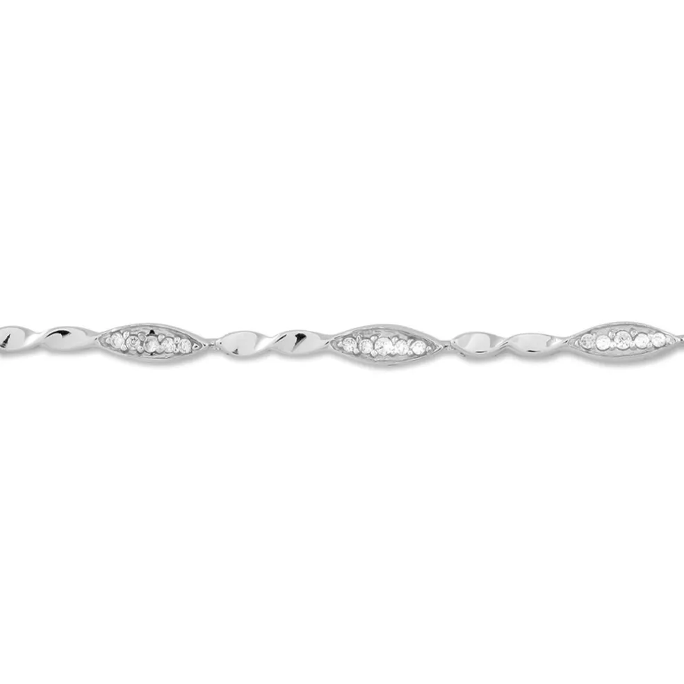 Bracelet Evy Argent Blanc Oxyde De Zirconium