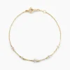 Bracelet Falling Star Or Jaune Oxyde De Zirconium