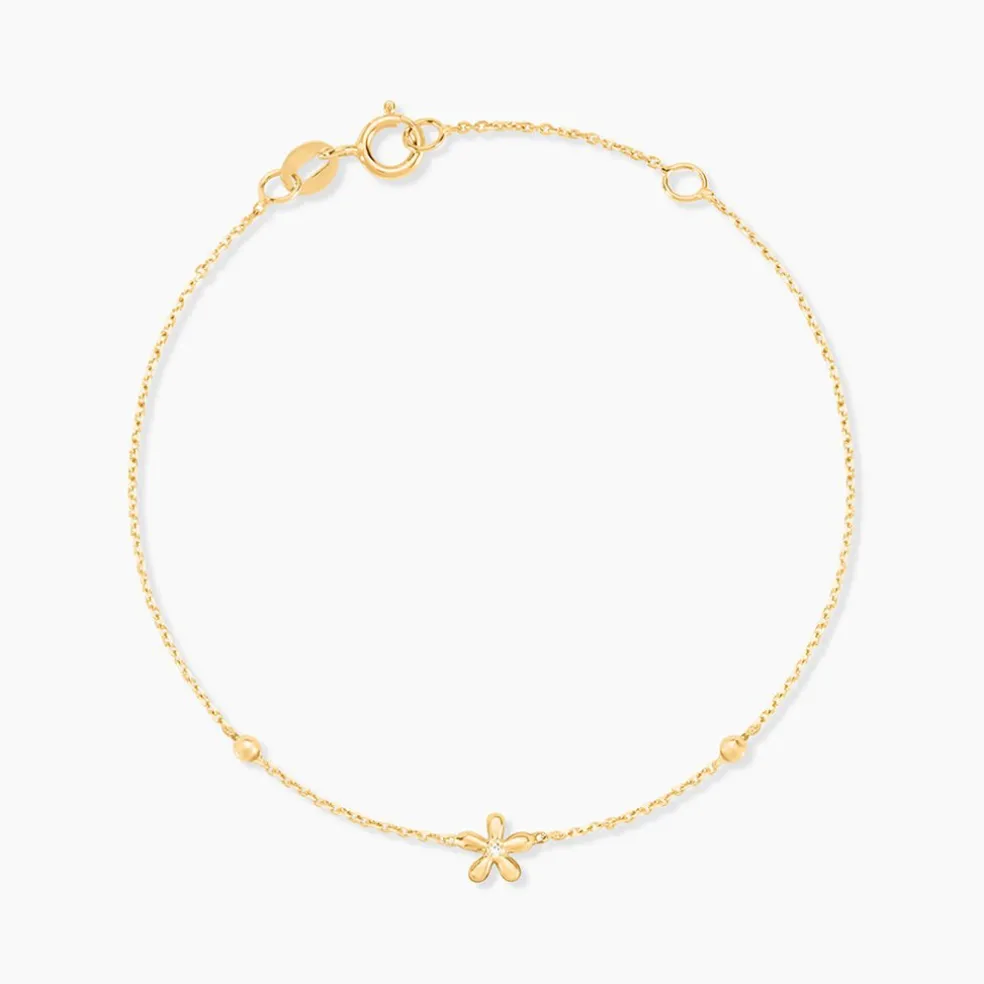 Bracelet Fenton Or Jaune Oxyde De Zirconium