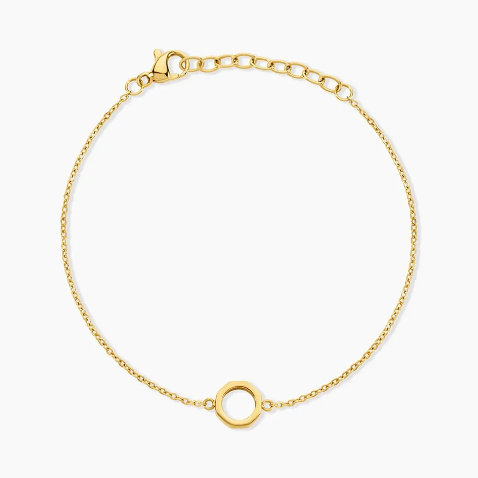 Bracelet Fino Acier Jaune