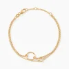 Bracelet Flo Plaqué Or Jaune Oxyde De Zirconium
