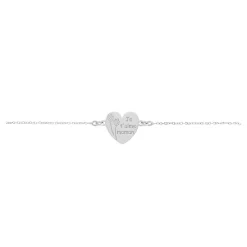 Bracelet Florine Argent Blanc