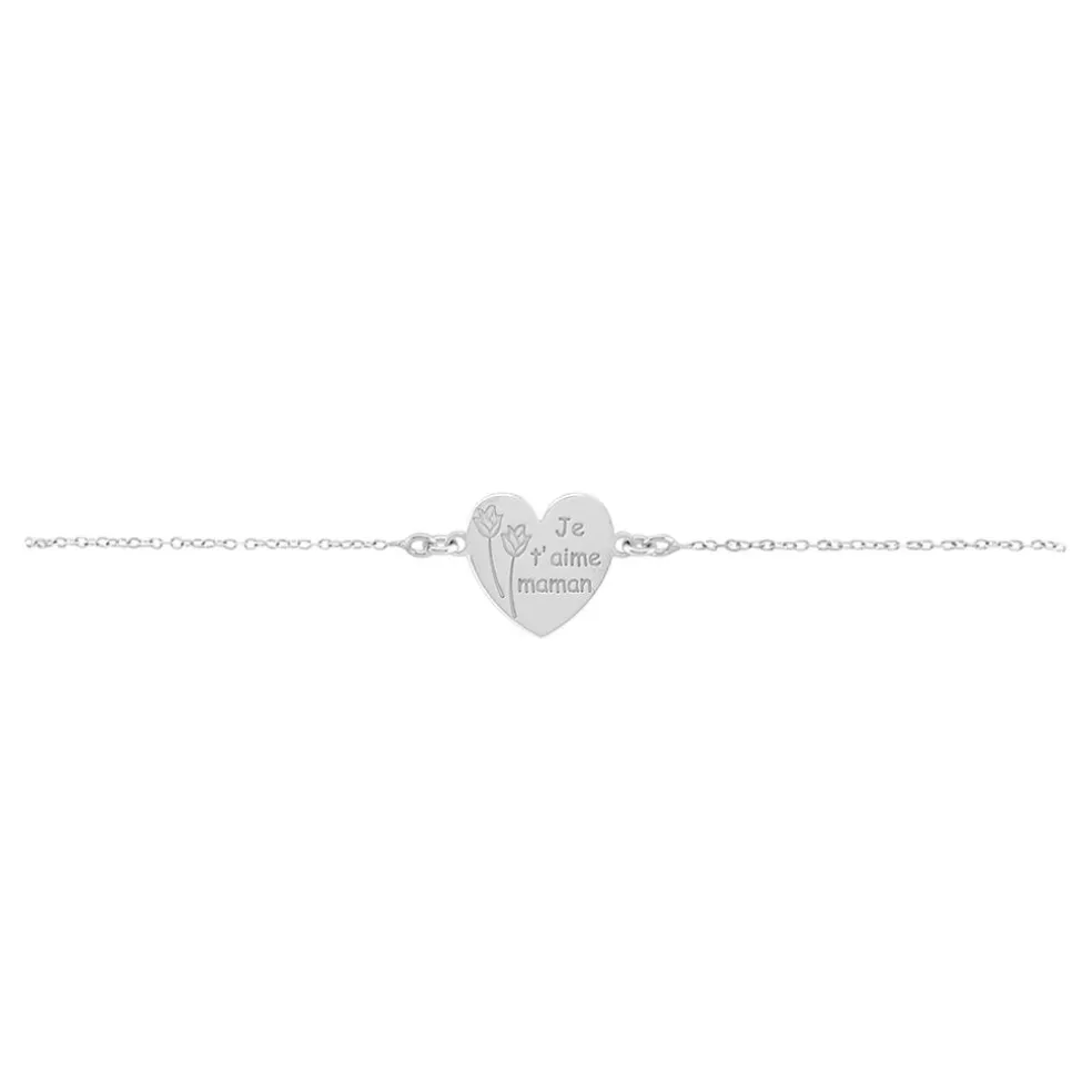 Bracelet Florine Argent Blanc