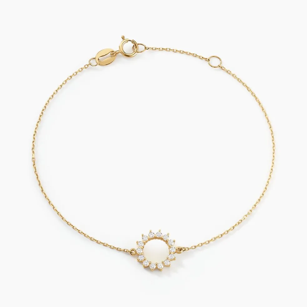 Bracelet Flurry Or Jaune Oxyde De Zirconium