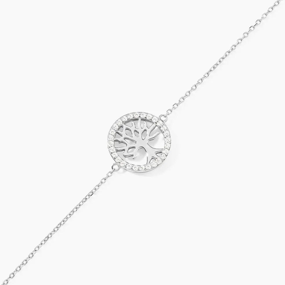 Bracelet Galla Argent Blanc Oxyde De Zirconium
