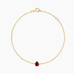 Bracelet Gathbiyya Or Jaune Rubis