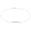 Bracelet Georas Or Blanc Oxyde