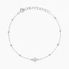 Bracelet Germaine Argent Blanc Oxyde De Zirconium