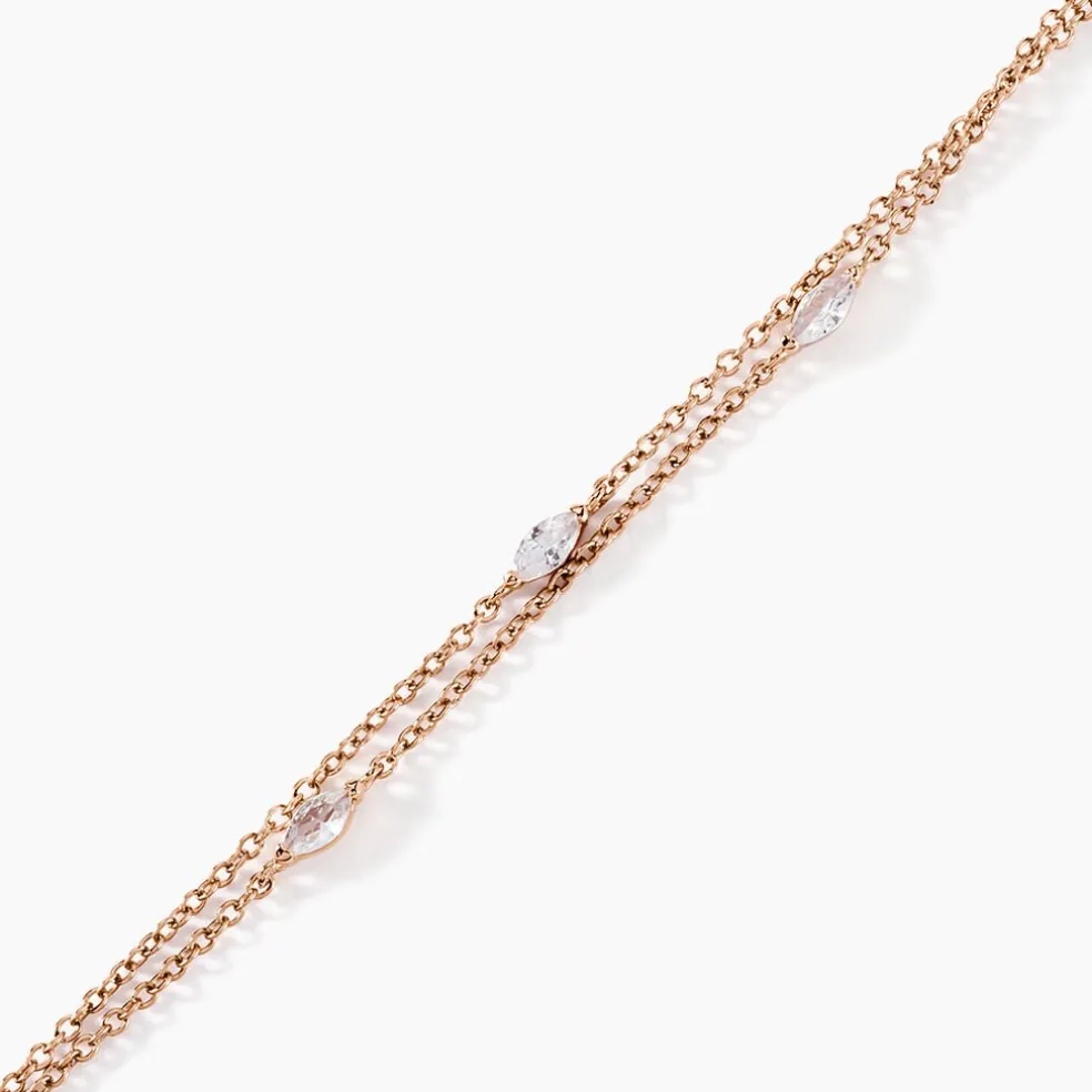 Bracelet Giulette Argent Rose Oxyde De Zirconium