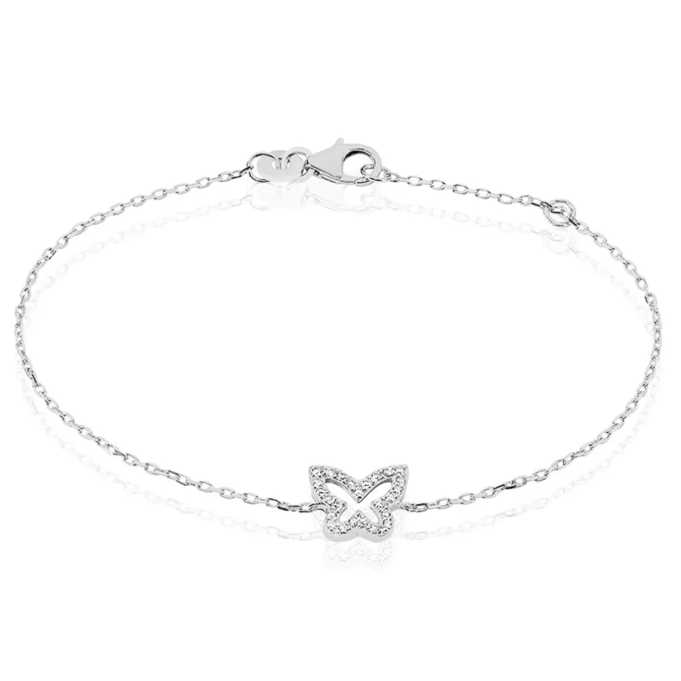 Bracelet Gladys Argent Blanc Oxyde De Zirconium