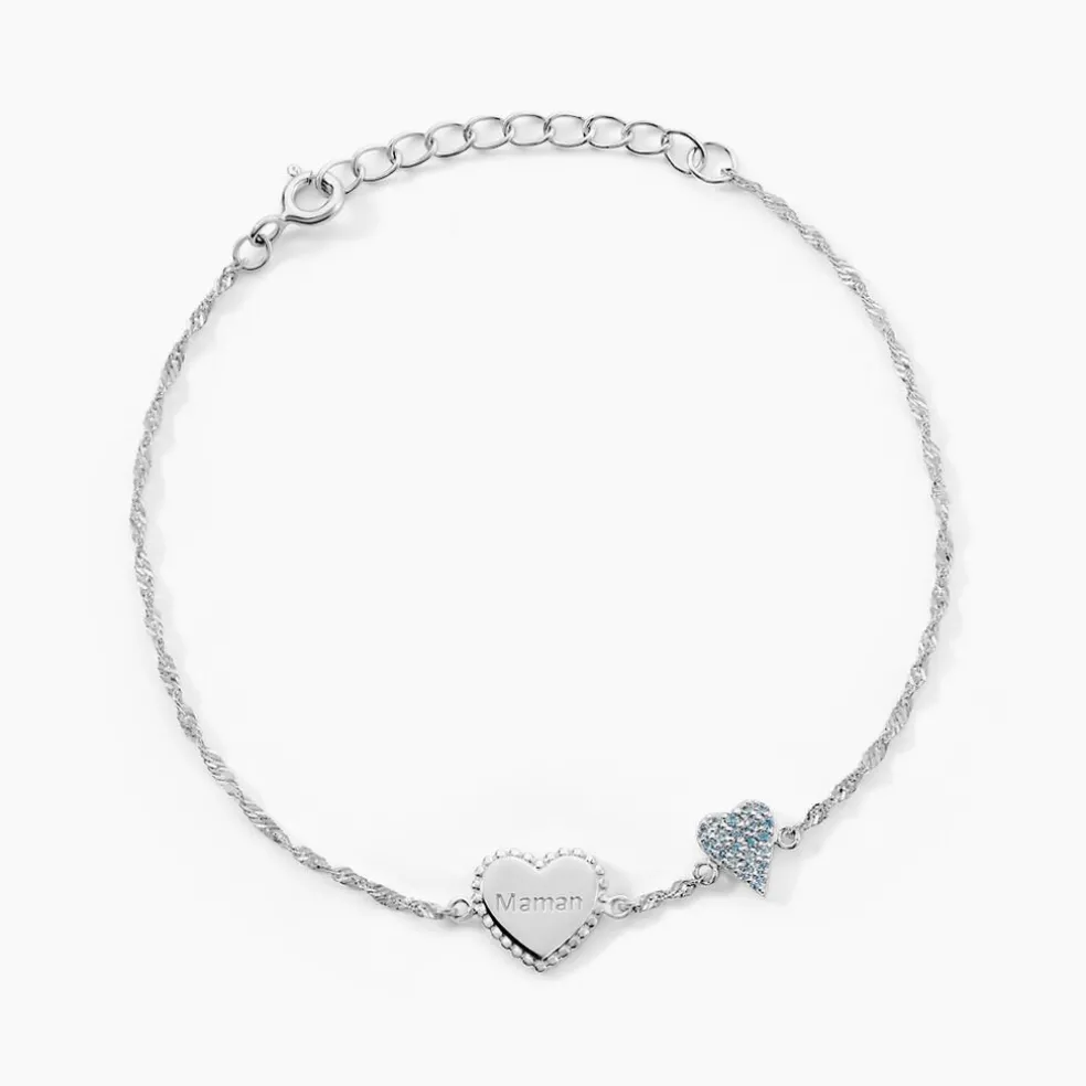 Bracelet Gloria Argent Blanc Oxyde De Zirconium