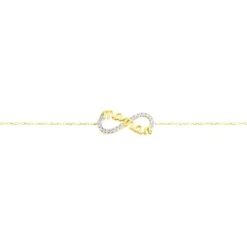 Bracelet Heimdall Or Jaune Oxyde De Zirconium
