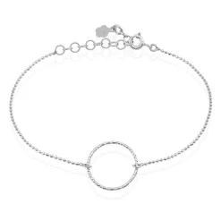 Bracelet Hibis Argent Blanc