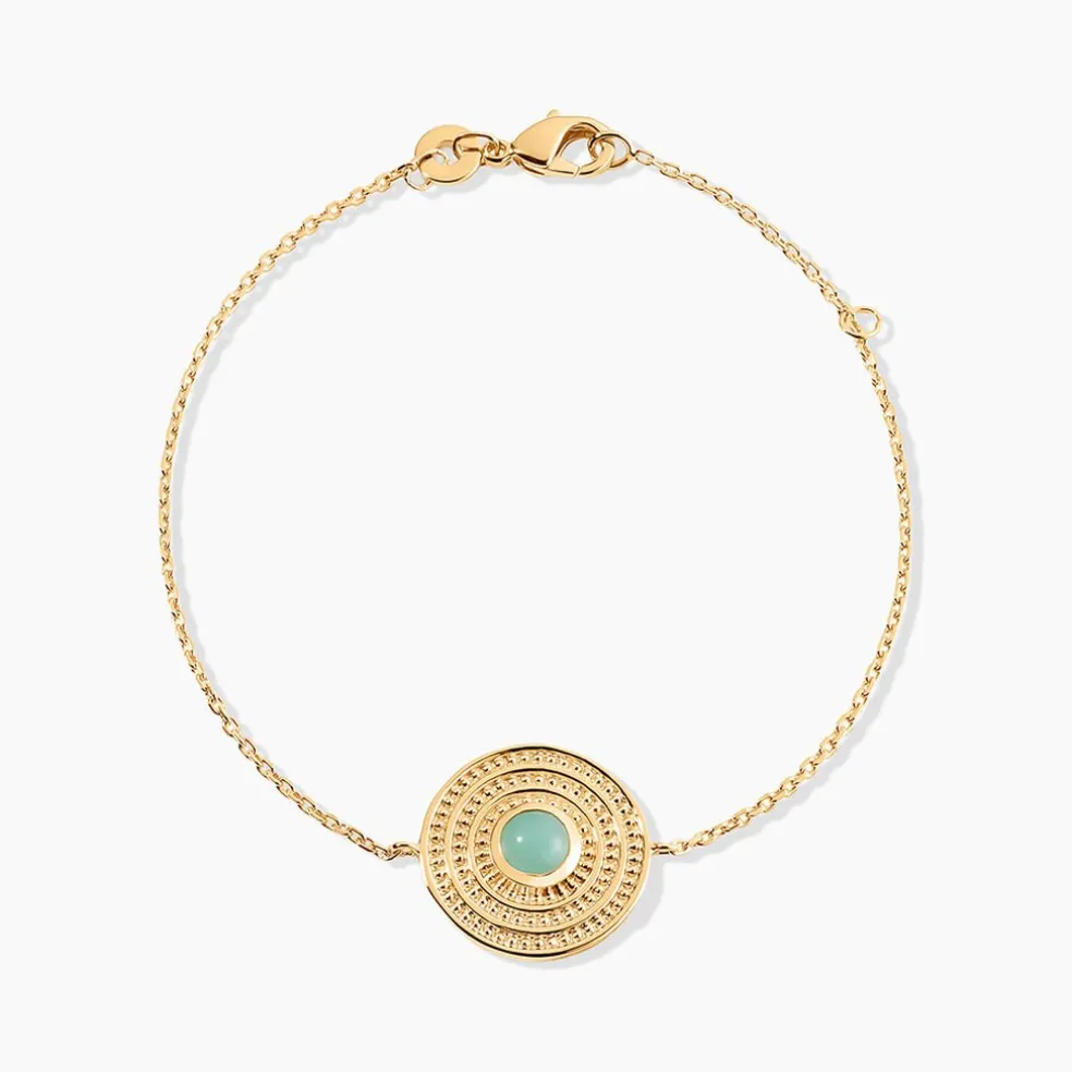 Bracelet Hugolin Plaqué Or Aventurine