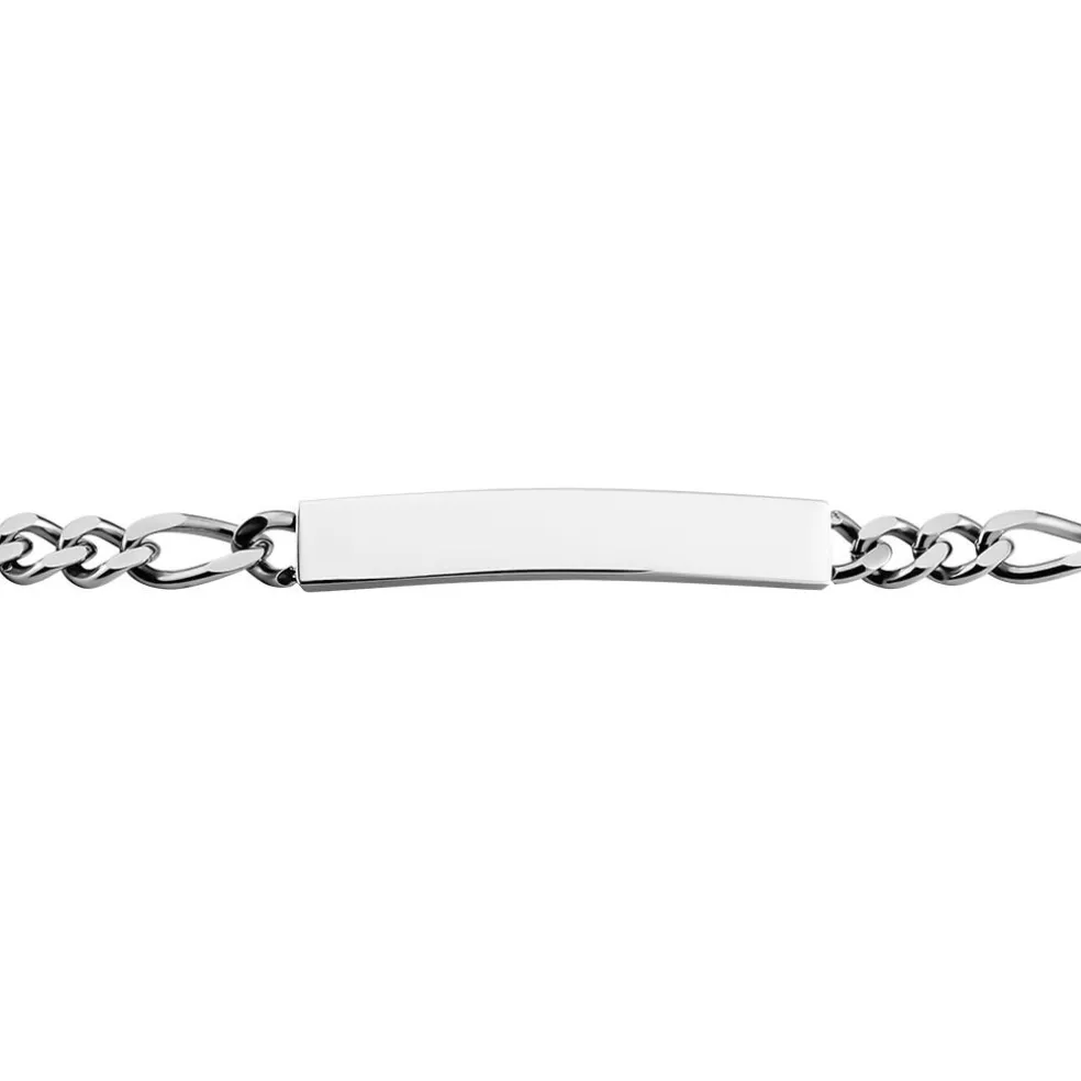 Bracelet Identité Acier Blanc Jimmy