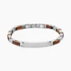 Bracelet Identité Acier Blanc Jorg