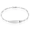 Bracelet Identité Bartolomee Or Blanc