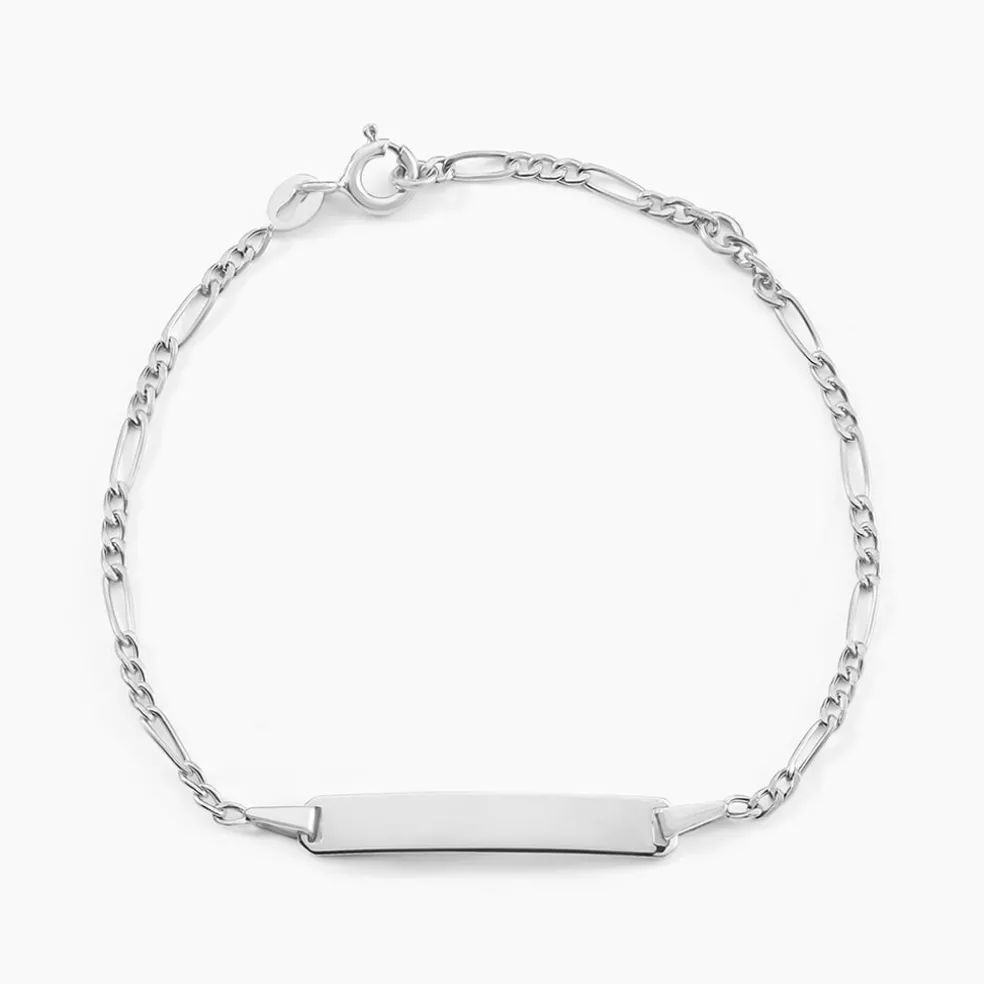 Bracelet Identité Bebe Bartolomee Or Blanc