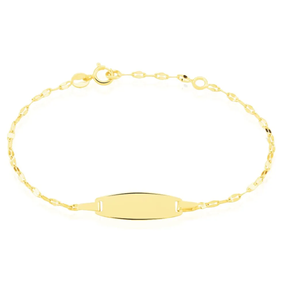 Bracelet Identité Eowyn Maille Fantaisie Or Jaune