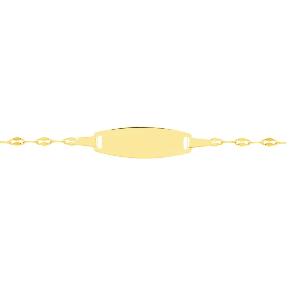 Bracelet Identité Eowyn Maille Fantaisie Or Jaune