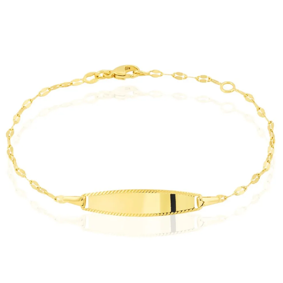 Bracelet Identité Eowyn Maille Fantaisie Or Jaune