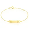 Bracelet Identité Esta Maille Forçat Or Jaune