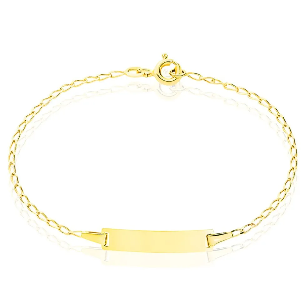 Bracelet Identité Estella Maille Cheval Or Jaune