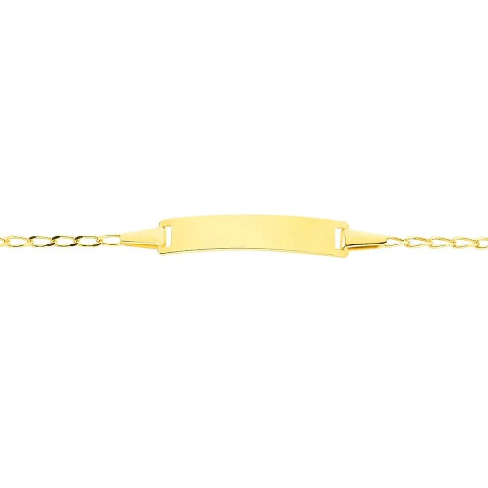 Bracelet Identité Estella Maille Cheval Or Jaune