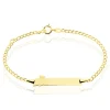 Bracelet Identité Etheline Maille Gourmette Or Jaune