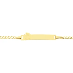 Bracelet Identité Etheline Maille Gourmette Or Jaune