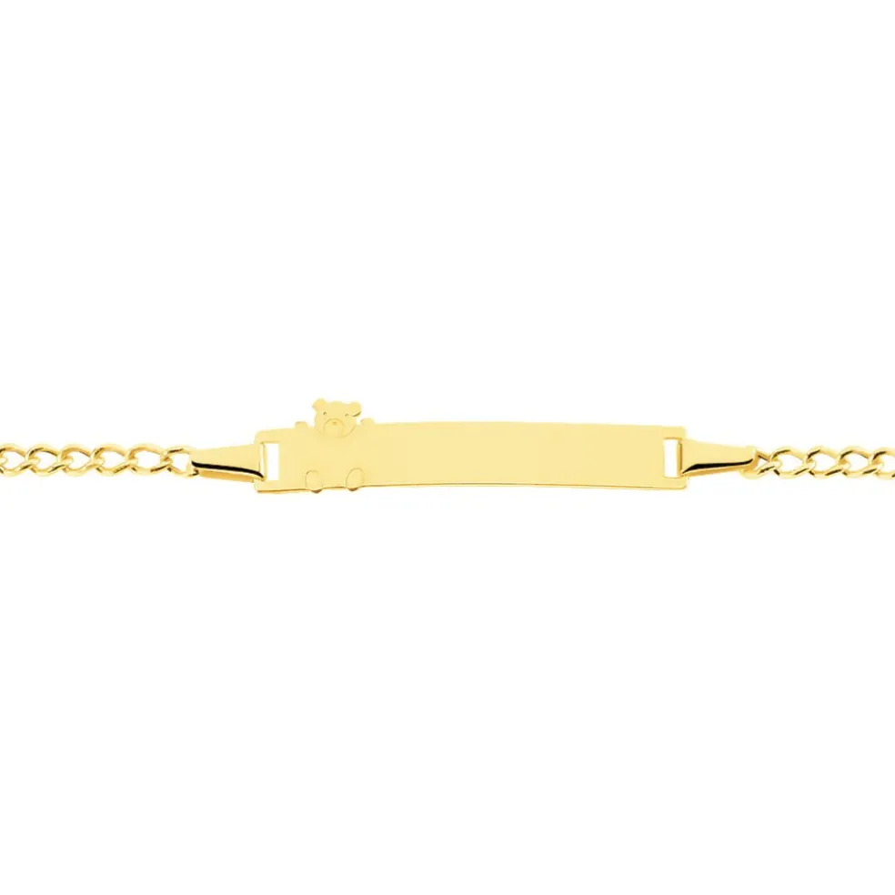 Bracelet Identité Etheline Maille Gourmette Or Jaune