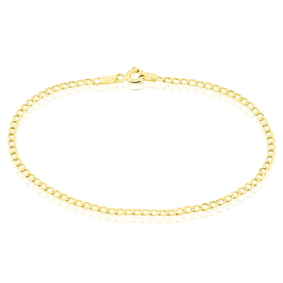 Bracelet Identité Etheline Maille Gourmette Or Jaune