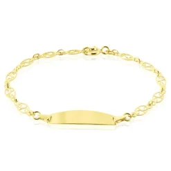 Bracelet Identité Eudoxie Maille Filigrane Or Jaune