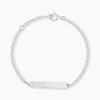 Bracelet Identité Fanelia Or Blanc