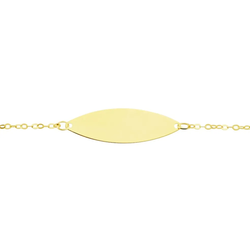 Bracelet Identité Gaspardine Maille Forçat Or Jaune