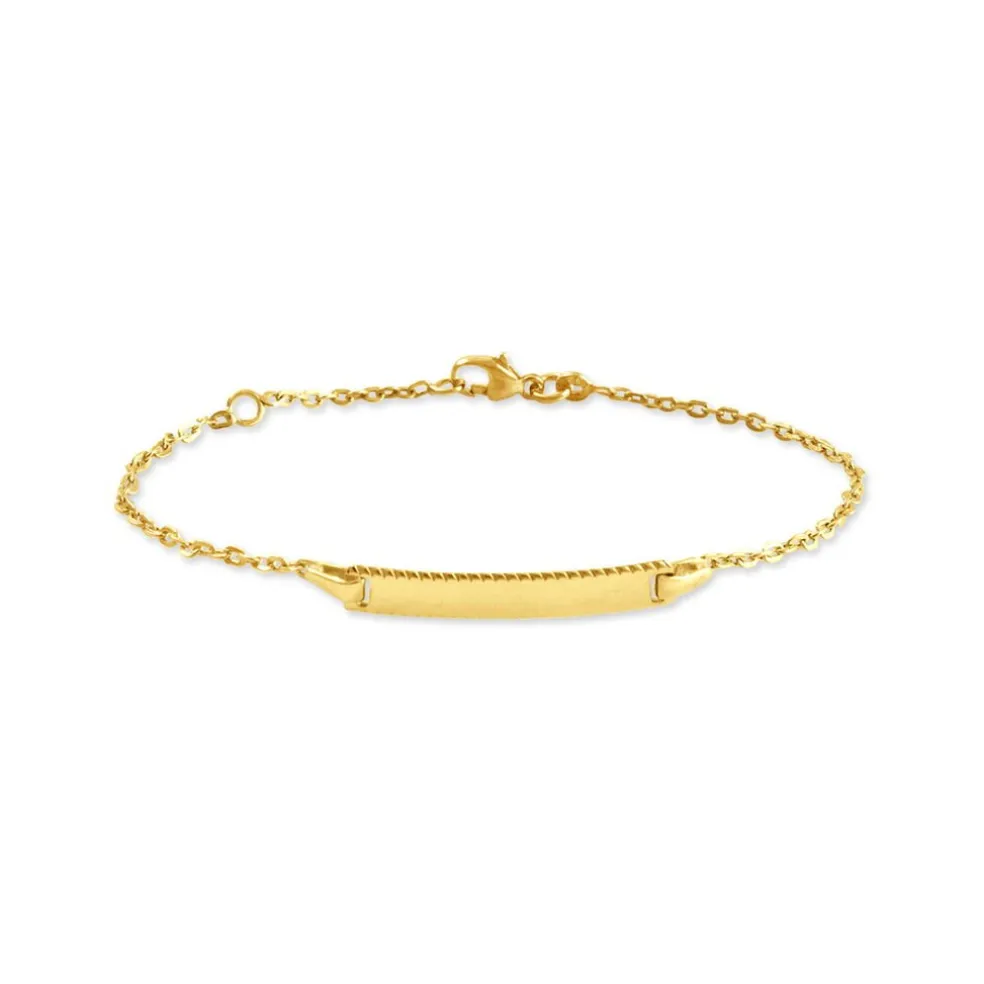 Bracelet Identité Gaspardine Maille Forçat Or Jaune