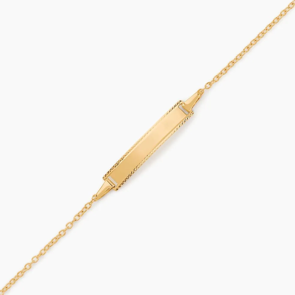 Bracelet Identité Gaspardine Maille Forçat Or Jaune