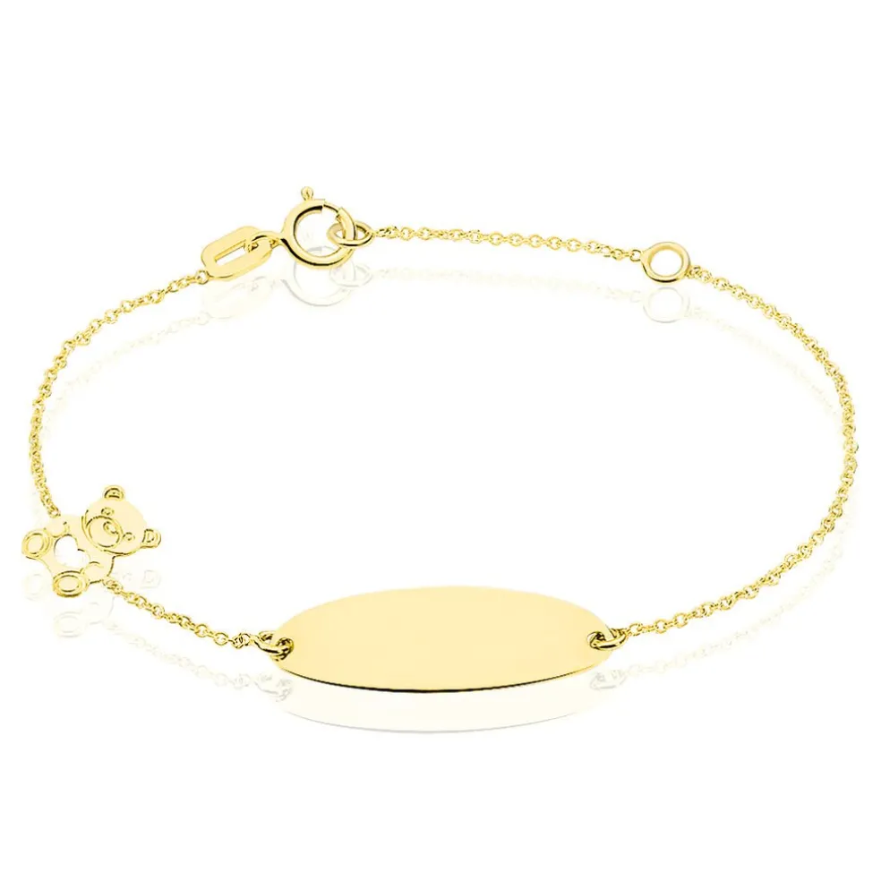Bracelet Identité Gaspardine Maille Forçat Or Jaune