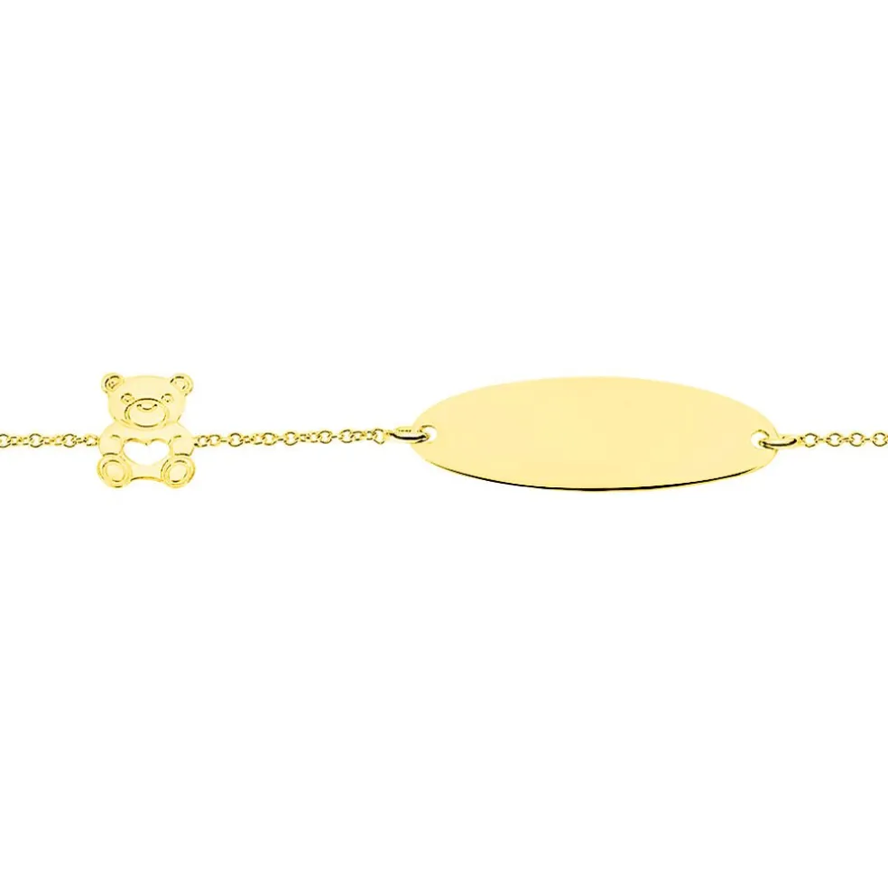 Bracelet Identité Gaspardine Maille Forçat Or Jaune