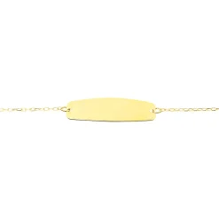 Bracelet Identité Gaspardine Maille Forçat Or Jaune